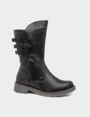 shoe zone mid calf boots