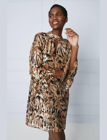 Wallis animal sales print shirt dress