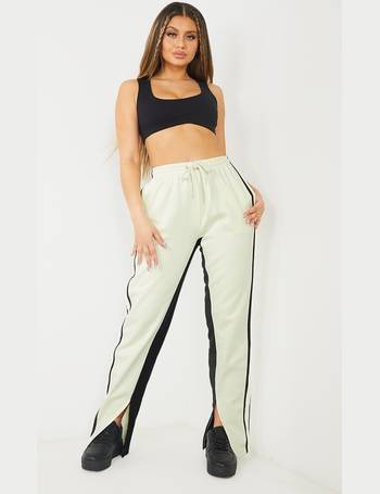 Prettylittlething White High Waisted Sweatpants