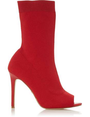 Dune peep hot sale toe boots