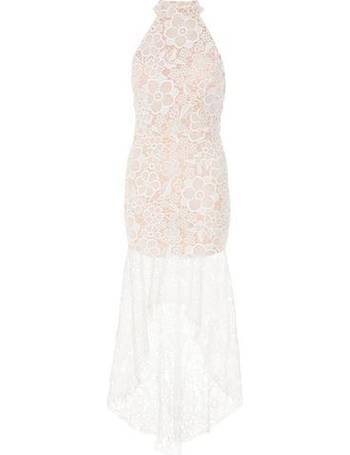 quiz white crochet dress