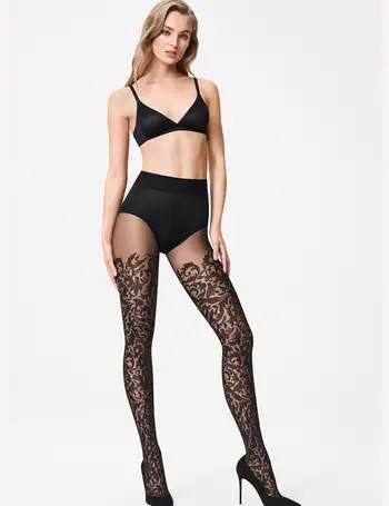 Shop Wolford Women s Floral Tights up to 80 Off DealDoodle