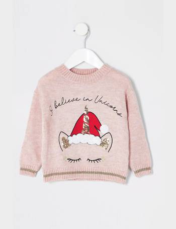 next pink christmas jumper