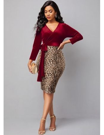 Rotita clearance burgundy dress