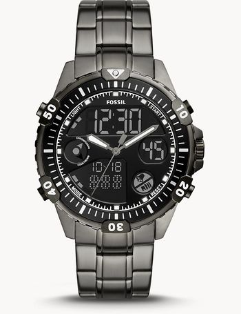 Slater digital smoke stainless steel watch hot sale