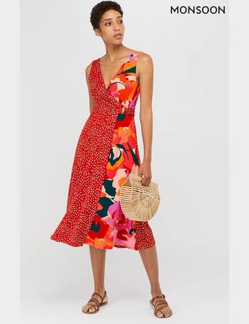 heshna printed midi dress