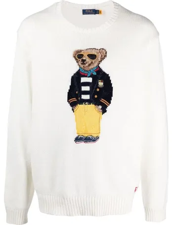 polo ralph lauren white jumper