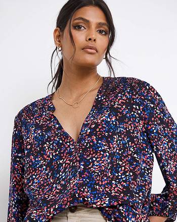 Womens Together Patchwork Print Blouse JD Williams 