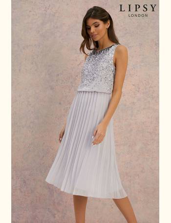 Lipsy scatter sequin sales midi dress