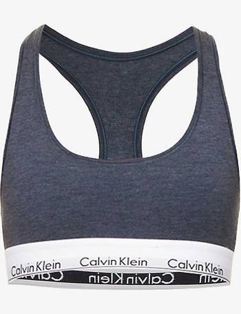 Bras Calvin Klein Calvin Klein Modern Cotton Holiday Unlined Bralette  Hemisphere Blue Heather