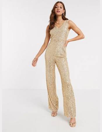 gold jumpsuit asos