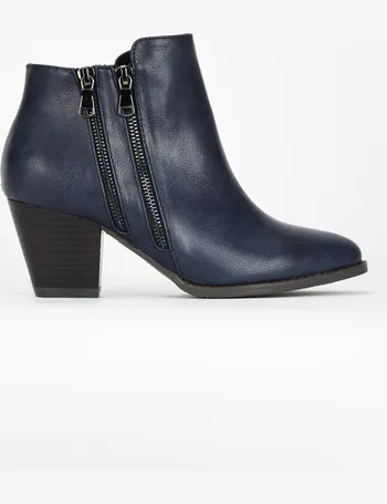 wallis navy ankle boots