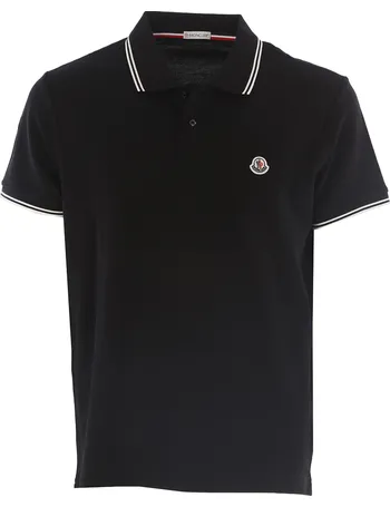 mens black moncler polo