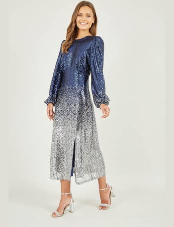 Elianna Midi-Length Sequin Lace 3/4 Sleeve Cocktail Dress - Women from Yumi  UK