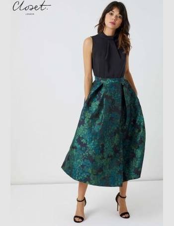 Closet collar full skirt best sale midi dress