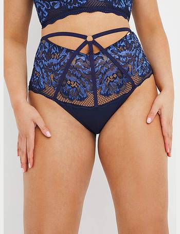 Figleaves Curve Amore lace and fishnet front fastening padded