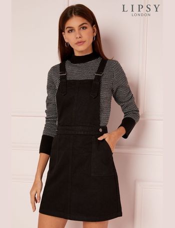 Lipsy denim 2024 pinafore dress