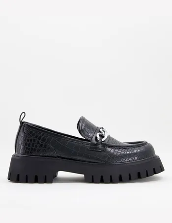 koi footwear gensai cyber punk chunky loafers in black