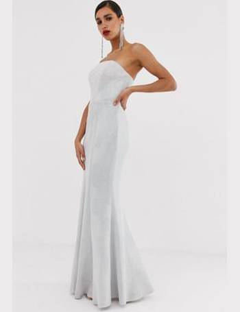 Bariano tiered contrast lace maxi dress hot sale in white