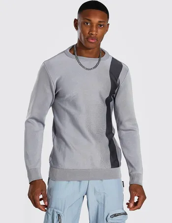 boohooman grey jumper