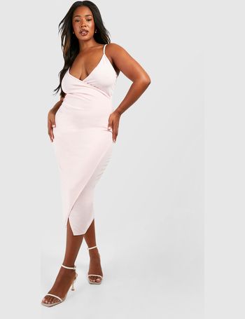 Dresses, Boohoo Maternity Ditsy Print Mesh Midi Ruched Dress