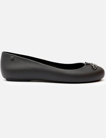 Vivienne Westwood Vw Possession Jelly Shoes Black Contrast Orb - Flat Shoes  for Women