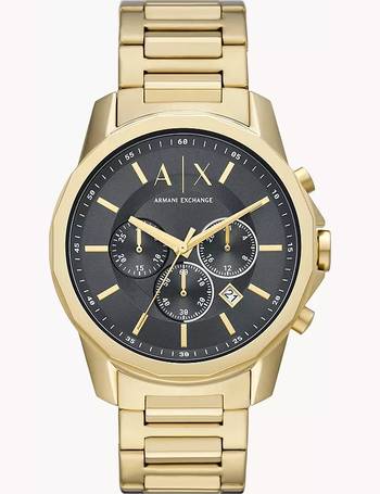Shop Armani Exchange Gold Watches for Men up to 65% Off