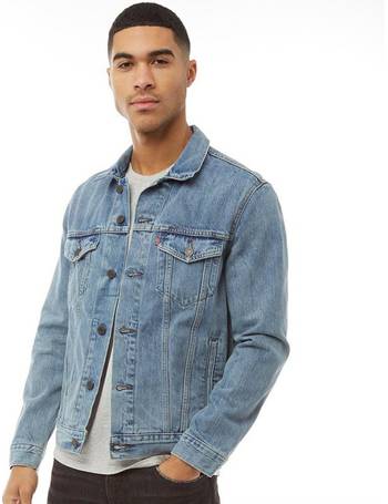 levi's mens the trucker jacket deep sea indigo trucker