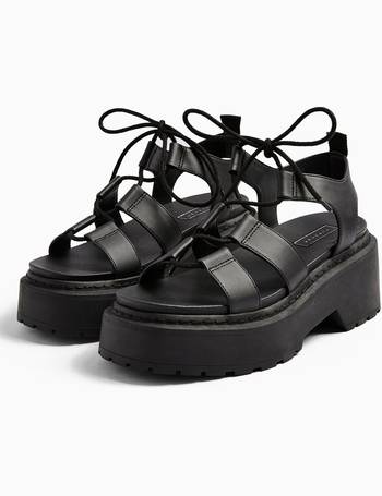 prime black chunky sandals