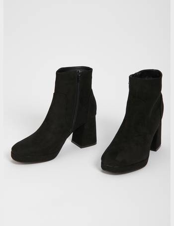 tu ladies black ankle boots