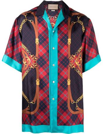 Shop Gucci Men's Check Shirts up to 70% Off | DealDoodle