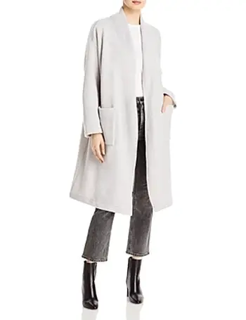 eileen fisher wool and cashmere coat