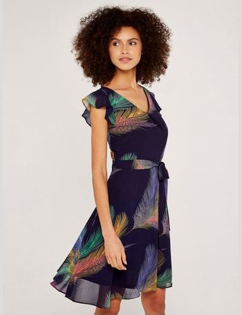 Apricot peacock 2024 feather dress