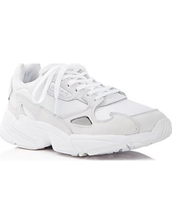 adidas women's falcon suede & leather lace up sneakers