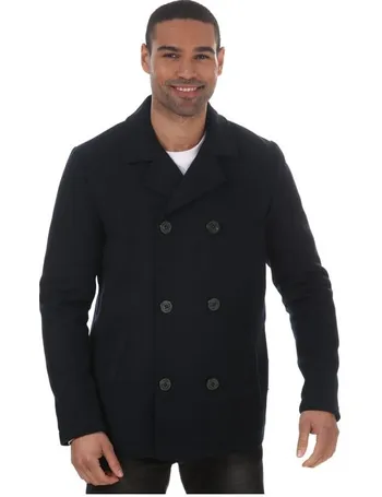 blue peacoat mens