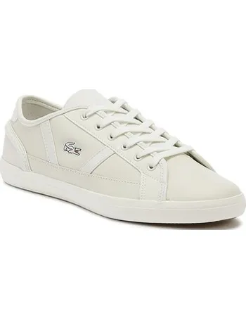 lacoste women white trainers