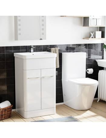 Nes Home Toilet Seats Dealdoodle, Haywood Grey 600mm Modern Sink Vanity Unit Toilet Package