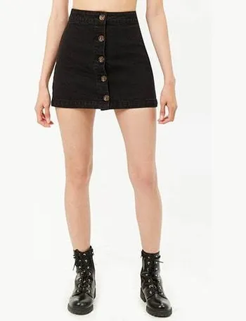 black denim skirt forever 21