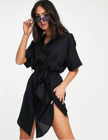 Monki belted outlet shirt dress