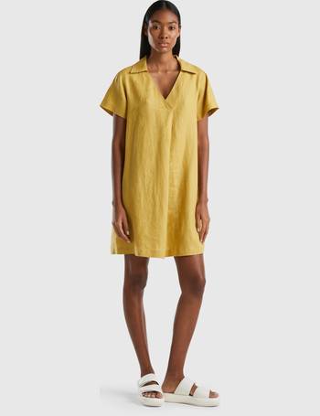 Benetton linen hot sale dress