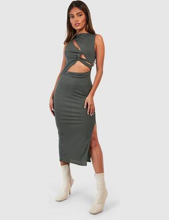 Premium Slinky Sleeveless Midi Dress