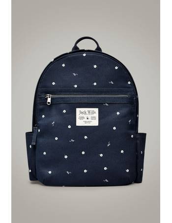 jack wills portbury backpack pink navy