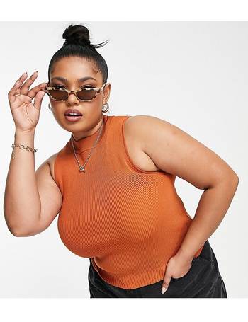 Shop ASOS Curve Women's High Neck Tops up to 60% Off