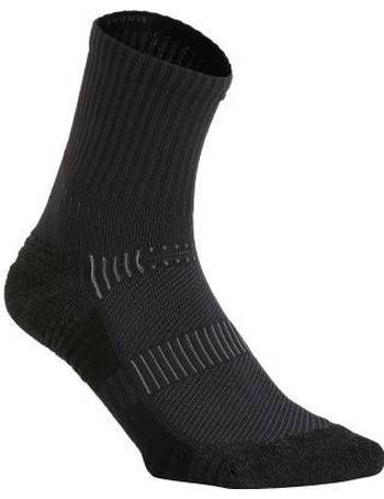 Women's Non-Slip Fitness Socks - 500 Black - Black - Domyos