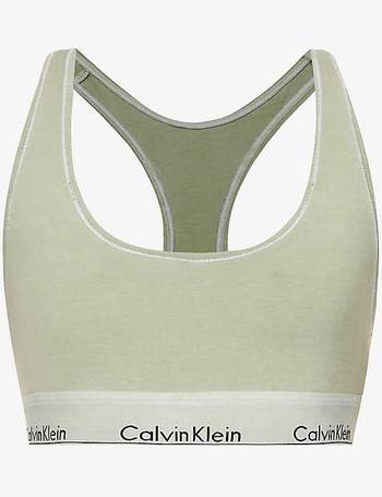 CALVIN KLEIN - Modern triangle stretch cotton-blend bra