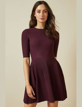 purple ted baker dress