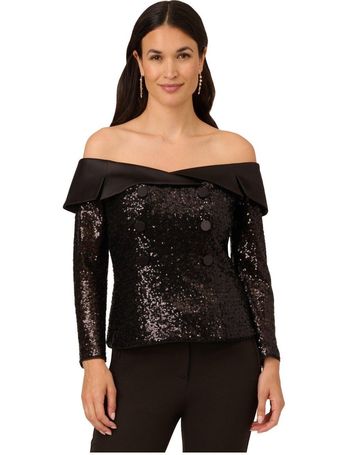 Shop Adrianna Papell Women s Long Sleeve Tops up to 55 Off