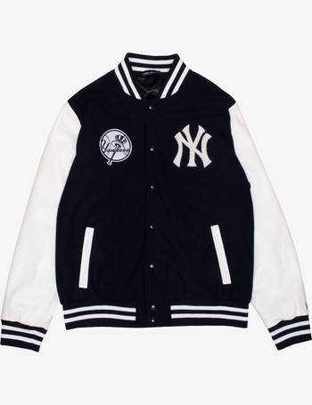 New Era MLB New York Yankees heritage varsity jacket in black