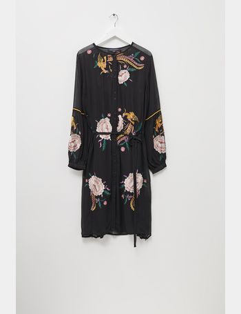 ayee embroidered button down dress