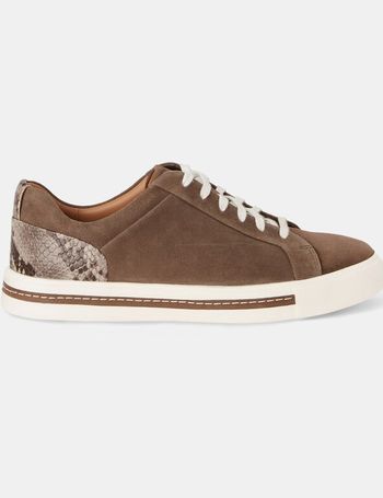 clarks snakeskin trainers